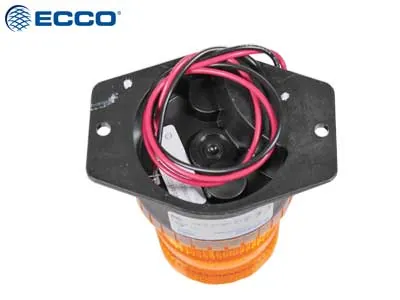 ECCO LED Blinkande Varningsljus Amber Mini 10-80V Skruvmontage - Bild 2