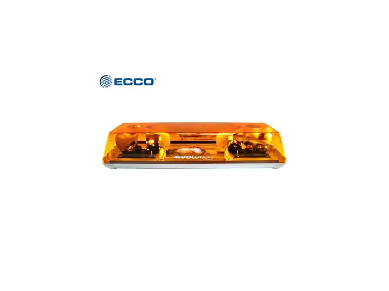 Ecco varningsljusramp halogen 570 mm 12V, 2 roterande - Ledextraljus.eu
