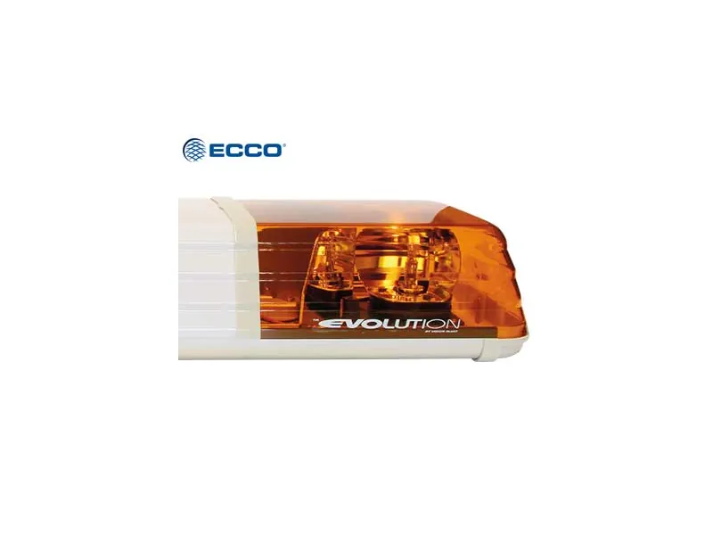 Ecco varningsljusramp halogen 742 mm 12V, 2 roterande, namnskylt - Bild 2