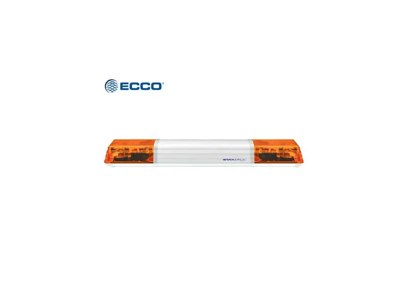 Ecco varningsljusramp halogen 1000 mm 12V, 2 roterande, namnskylt