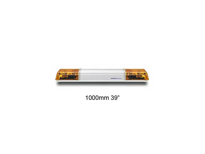 Ecco varningsljusramp halogen 1000 mm 24V, 2 roterande, namnskylt
