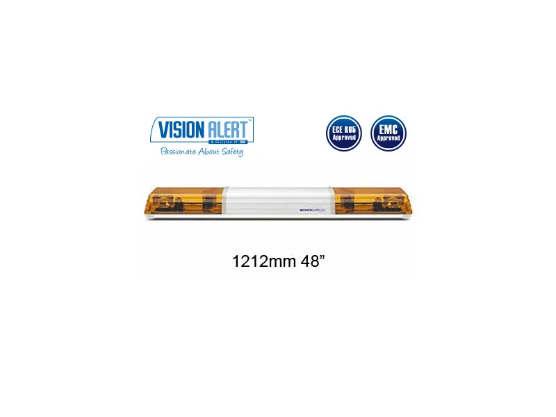 Ecco FF varningsljusramp halogen 1212 mm 24V, 2 x H1, reklamyta - Ledextraljus.eu
