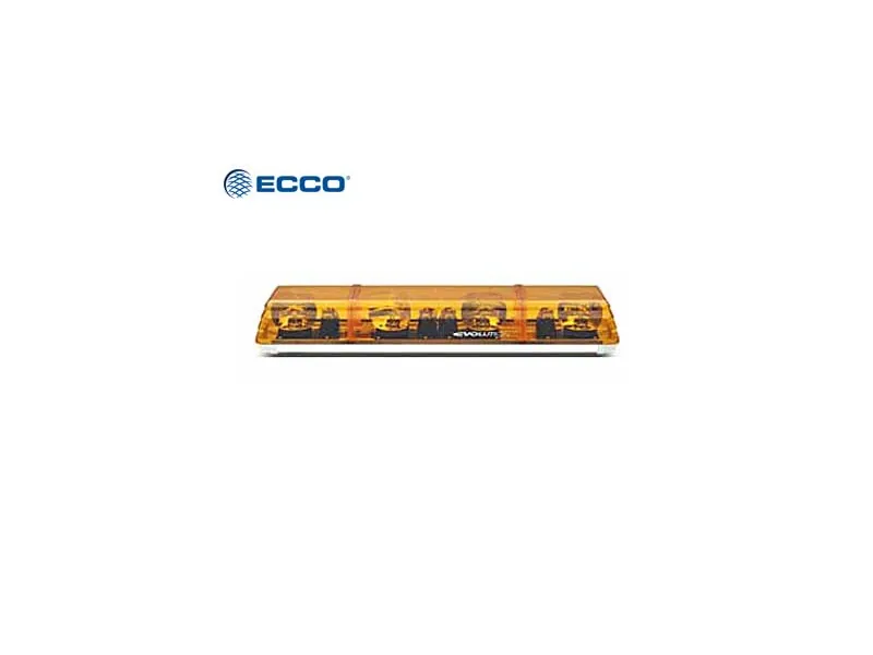 Ecco varningsljusramp halogen 742 mm 24V, 4 roterande - Ledextraljus.eu