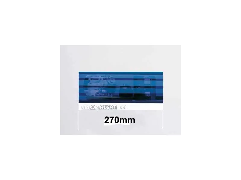 Ecco reservglas blått 270 mm, mittglas för varningsljusramp