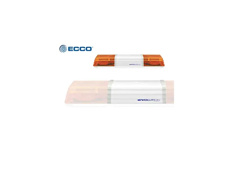 Ecco reservglas vitt 270 mm, mittglas för varningsljusramp