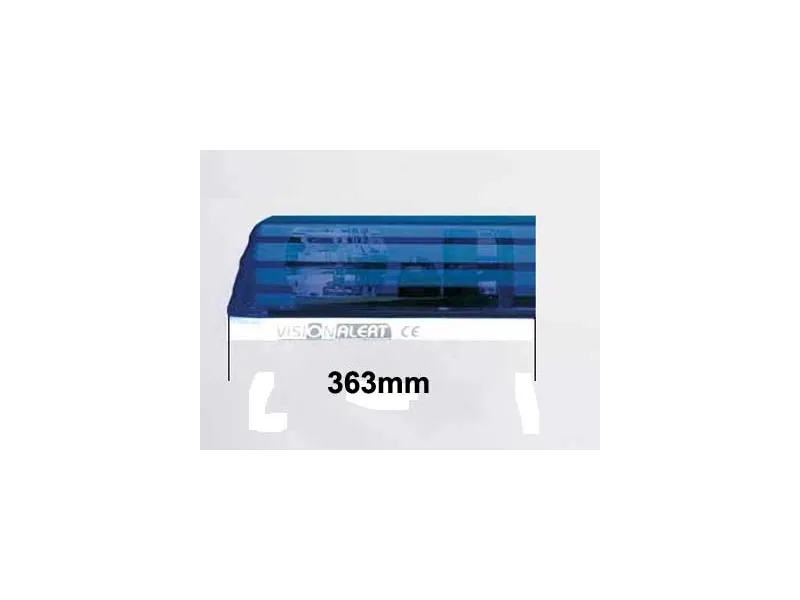 Ecco reservglas blått 363 mm, ändglas för varningsljusramp