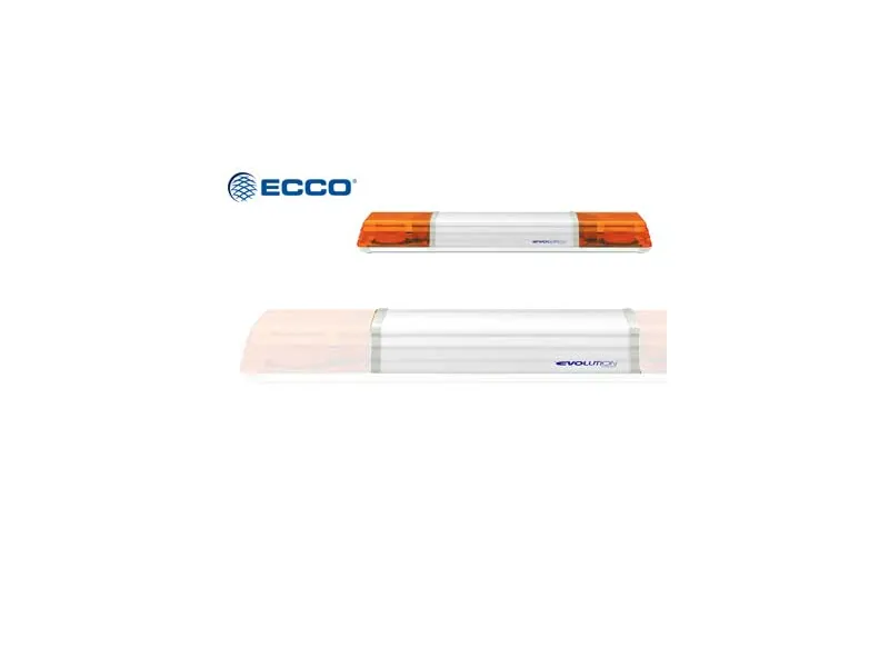 Ecco reservglas vitt 480 mm, mittglas för varningsljusramp