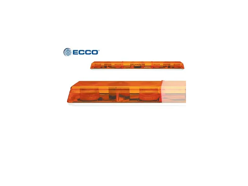 Ecco reservglas gult 519 mm, ändglas för varningsljusramp