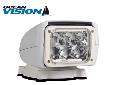 OCEAN VISION LED Sökljus 30W 12V med Fjärrkontroll - Trådlös Roterande Strålkastare - Ledextraljus.eu