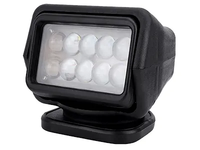 LED Search Light 50W 4000lm Fjärrstyrd Söklampa 12/24V med Cigarettändarekontakt - Ledextraljus.eu