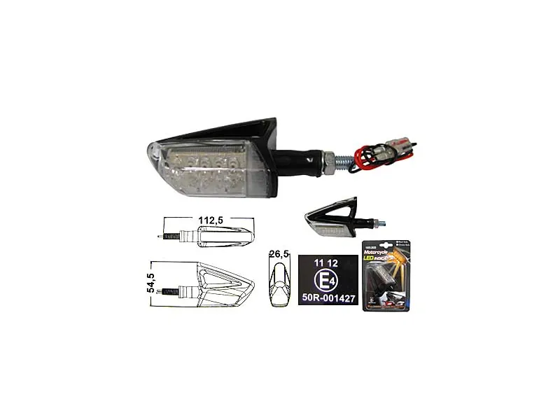 LED-blinkers för MC och ATV 12V, 15 LED - Ledextraljus.eu