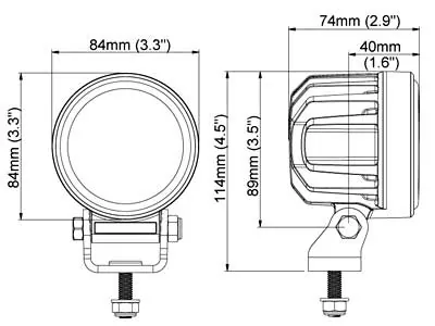 Nordic Lights Canis Pro 330 LED Arbetsbelysning 9-32V 3000lm Wide Flood - Bild 2