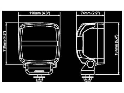 Nordic Lights KL1401 LED Arbetsbelysning 12-24V 3200lm Flood - Bild 3
