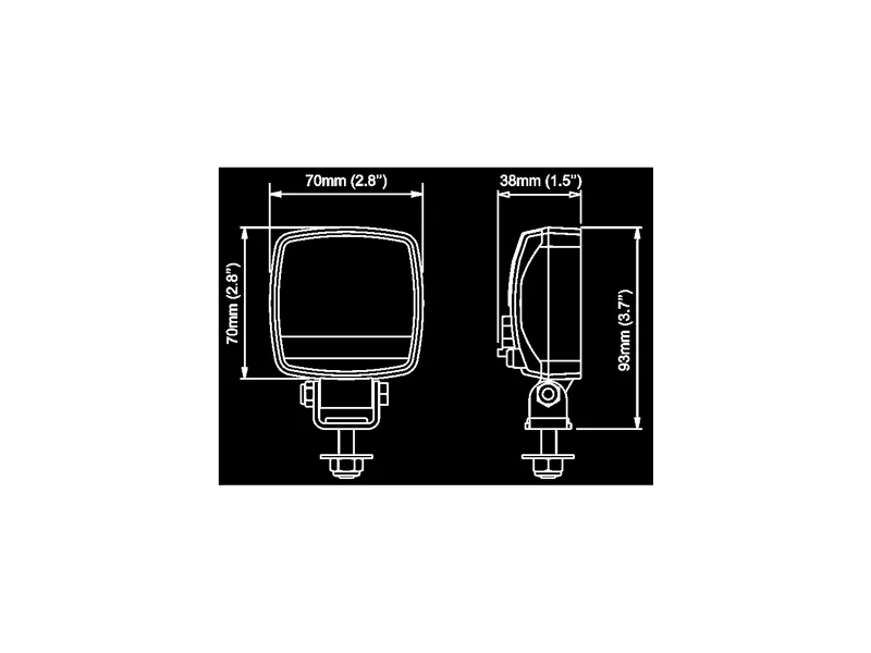Nordic KL1501 LED-arbetsljus Flood 10W 12-24V - Bild 3
