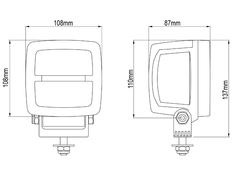 Nordic Lights Scorpius N4406 LED Arbetsbelysning 3700lm 9-32V High Beam - Bild 3