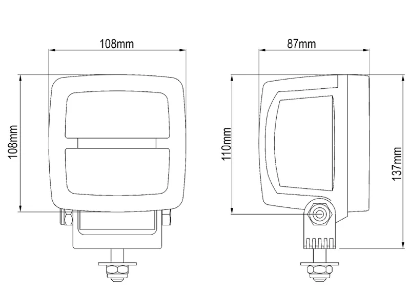Nordic Lights Scorpius Pro N4404 LED Arbetsljus 5000lm 12-24V Wide Flood - Bild 2