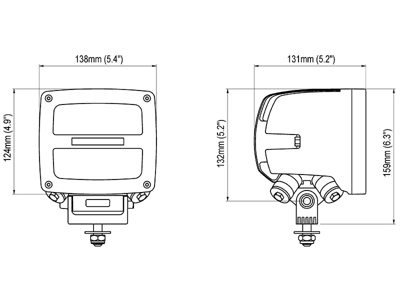 Nordic Lights Scorpius N4601 QD LED Arbetsljus 18-32V 11500lm Wide Flood - Bild 2