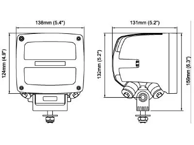 Nordic Lights Scorpius N4601 QD LED Arbetsbelysning 18-32V 11500lm Flood - Bild 3
