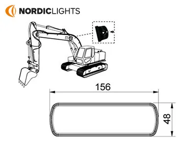 Nordic Lights LED Arbetsljus 2700lm 9-32V Kompakt Low-Profile Design - Bild 3