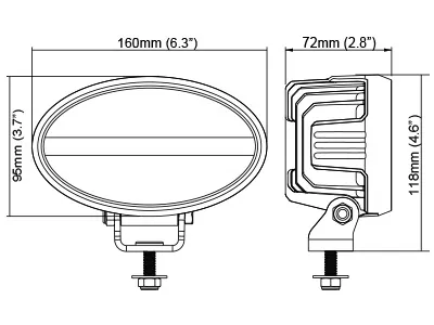 Nordic Lights Antares GO 625 LED Arbetsljus 12-24V 2300lm 5000K Flood - Bild 3