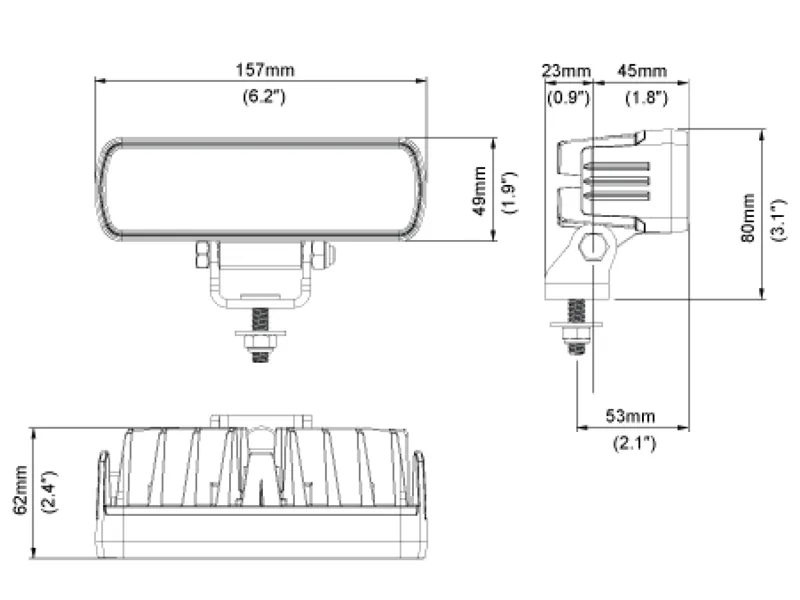 Nordic Lights Pictor GO 620 LED Arbetsbelysning 12-24V 2000lm 5000K - Bild 3