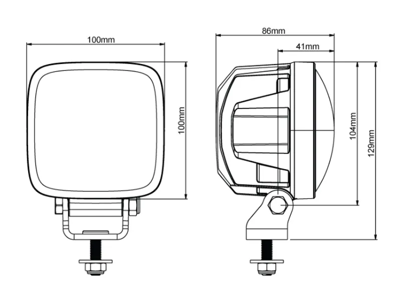 Nordic Lights Scorpius Pro 415 PH LED Arbetsbelysning 1950lm 9-32V Bländfri - Bild 2