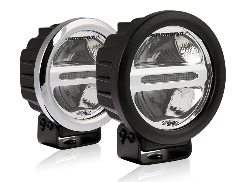 Optibeam Savage 5 LED Fjärrljus 2000lm 9-36V med Positionsljus - Bild 2