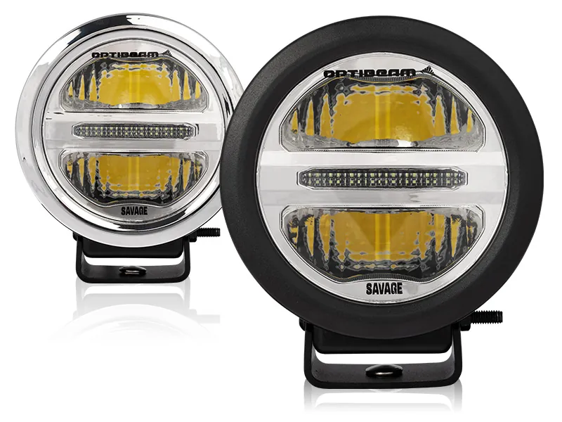 Optibeam Savage 5 LED Fjärrljus 2000lm 9-36V med Positionsljus - Bild 4