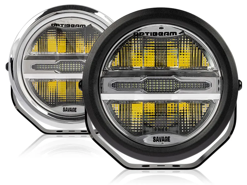 Optibeam Savage 7 LED Extraljus 6200lm 9-36V Med Positionsljus - Bild 6