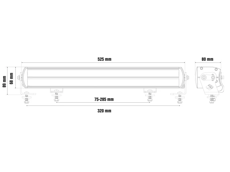 Optibeam Super Captain Dual Rage 600 LED Extraljus 9-36V 27000lm 1300m Räckvidd - Bild 10