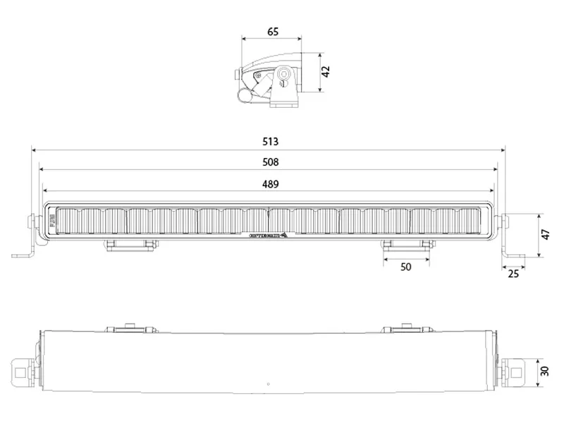OPTIBEAM PURE 506 LED High Beam 19400lm 9-48V Extraljus 50cm - Bild 10