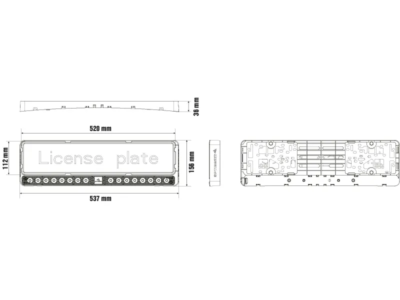 OPTIBEAM E-BAR EU TWIN LED High Beam 9200lm 9-36V 537mm Extraljus - Bild 4