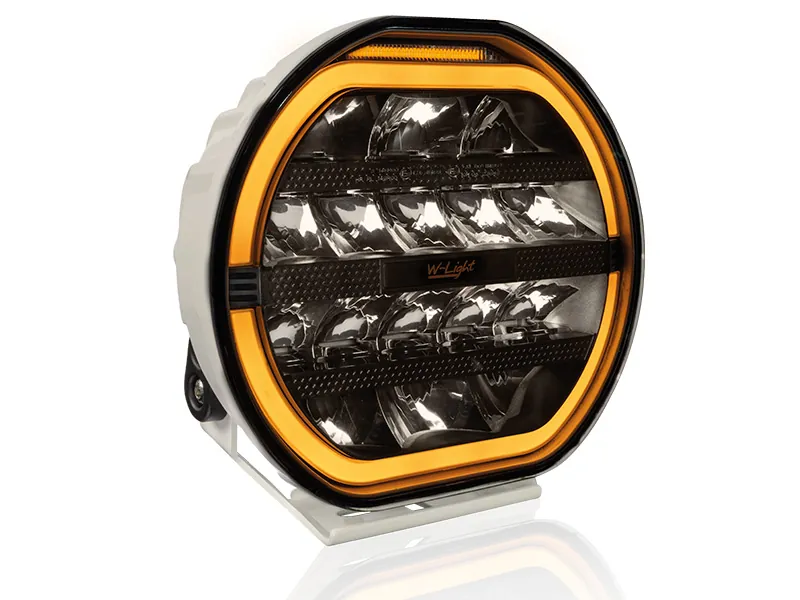 W-LIGHT Fury 9" LED Extraljus med Varningsljus 9000lm 12-48V Vit - Bild 2