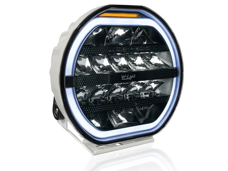 W-LIGHT Fury 9" LED Extraljus med Varningsljus 9000lm 12-48V Vit - Bild 3