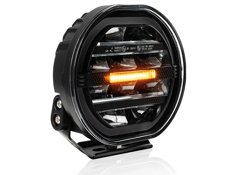 W-LIGHT Fury 7" LED Extraljus 6700lm 12-48V med Varningsljus - Bild 3