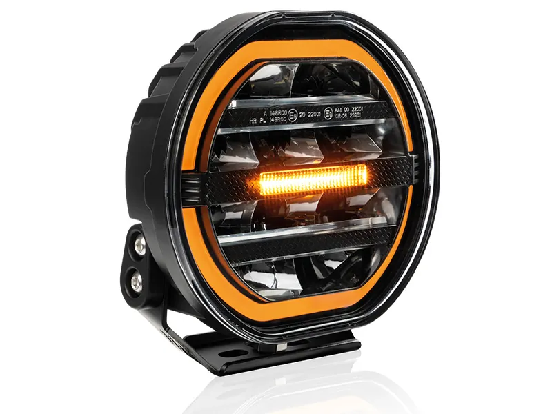 W-LIGHT Fury 7" LED Extraljus 6700lm 12-48V med Varningsljus - Bild 4