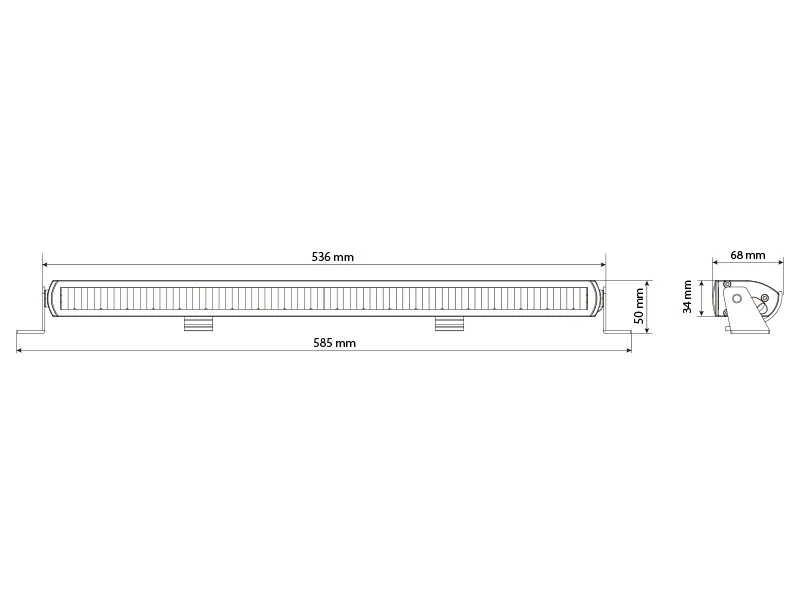 W-Light Flux LED-ramp 100W 10000lm 536 mm - Bild 3