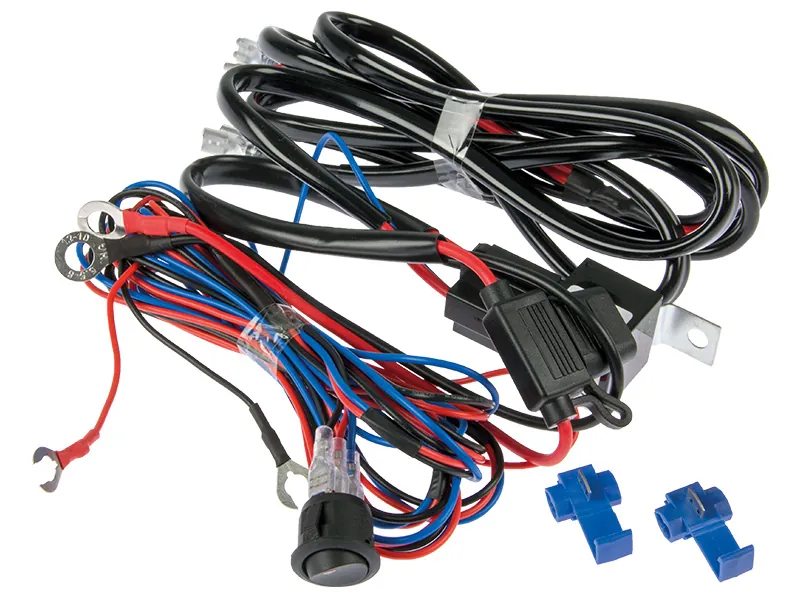 Kabelsats för Extraljus 12V 40A - Reläkoppling för 3 Lampor max 300W - Bild 2