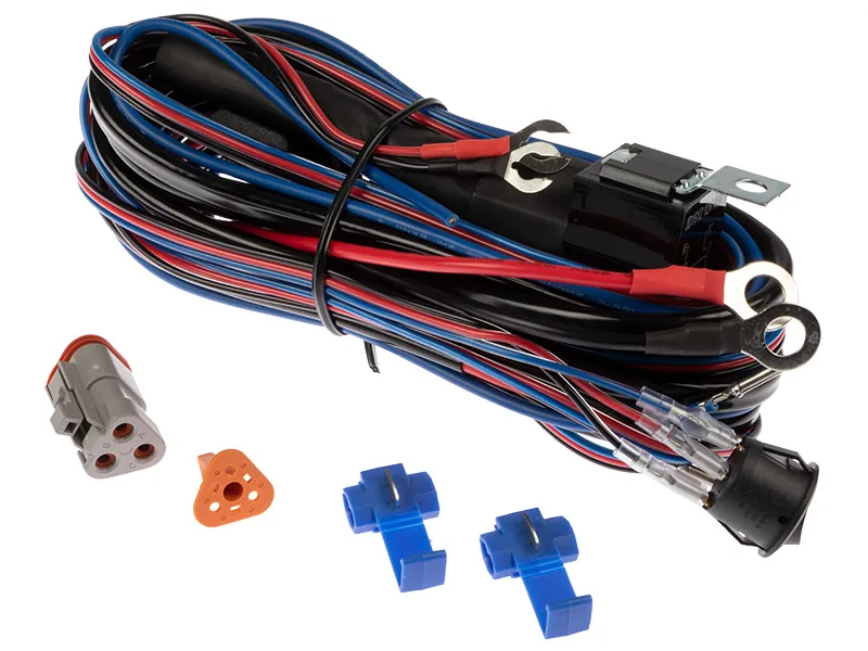 AUTOLINE Kabelsats för Extraljus 3-pin DT Deutsch 12V 40A Relä 25A Säkring - Bild 2