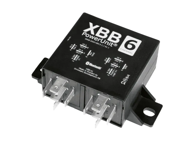 XBB Power Unit 6 strömmodul 6 x 10A 9-36V