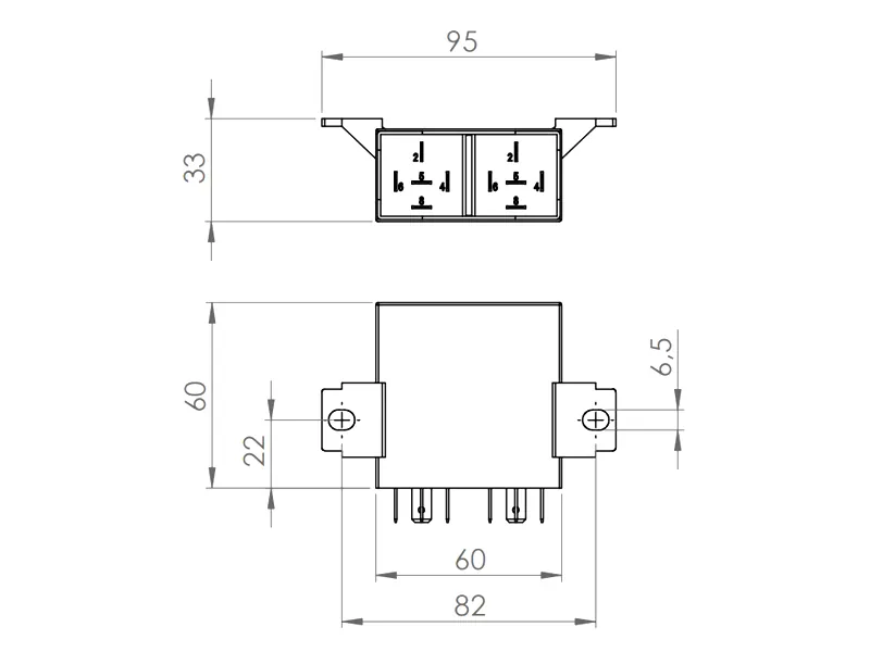 XBB Power Unit 6 strömmodul 6 x 10A 9-36V - Bild 2