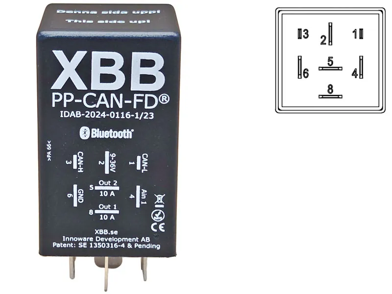 XBB PP-CAN-FD CAN-bus-strömmodul 12V 2 x 10A - Ledextraljus.eu