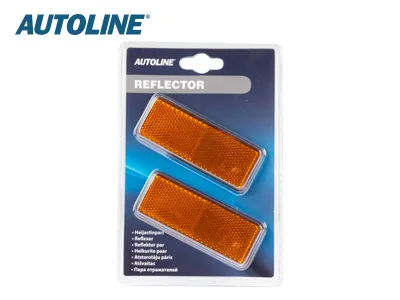 AUTOLINE Reflektorer Gula 96x38mm Par - Självhäftande Säkerhetsreflektorer - Bild 2