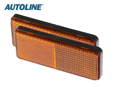 AUTOLINE Reflektorer Gula 96x38mm Par - Självhäftande Säkerhetsreflektorer - Bild 3