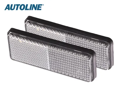AUTOLINE Reflektorer 96x38mm - Par med 2st Klara Reflektorer för Fordon - Bild 3