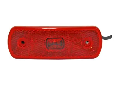 SIM LED Sidomarkeringsljus Röd 12-24V 3xLED med Reflex - Ledextraljus.eu