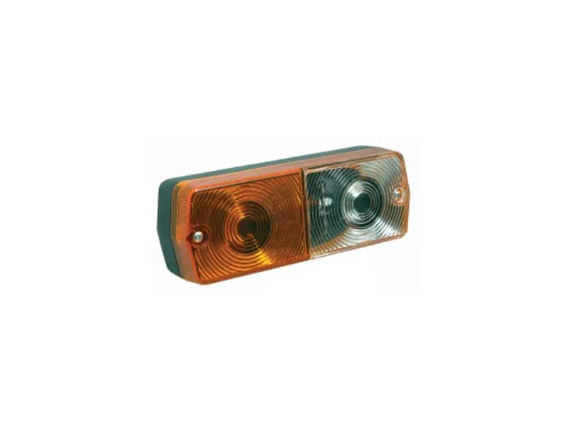 Främre positions- och blinkerslykta gul/klar 187 x 67 mm - Ledextraljus.eu