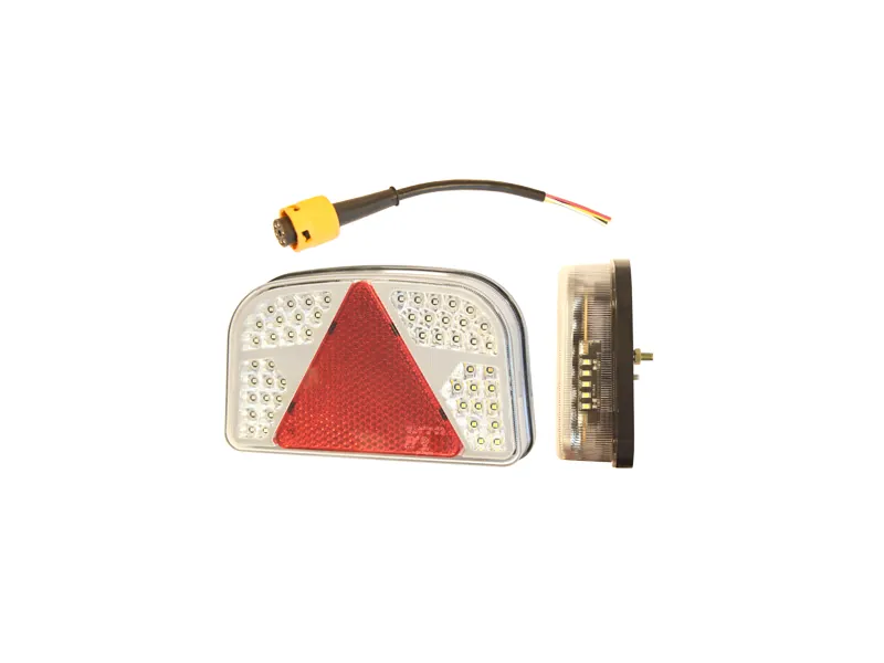 LED-baklampa vänster 12V 243 x 148 x 48 mm - Ledextraljus.eu