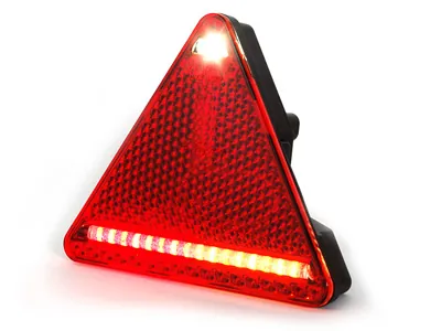 WAS LED Bakljus till Släpvagn Höger 10-36V Triangulär Reflex - Ledextraljus.eu