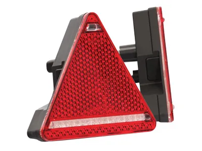 WAS LED Bakljus Släpvagn Vänster 10-36V Triangulär Reflektor med Broms-, Bak- och Blinkersfunktion - Ledextraljus.eu